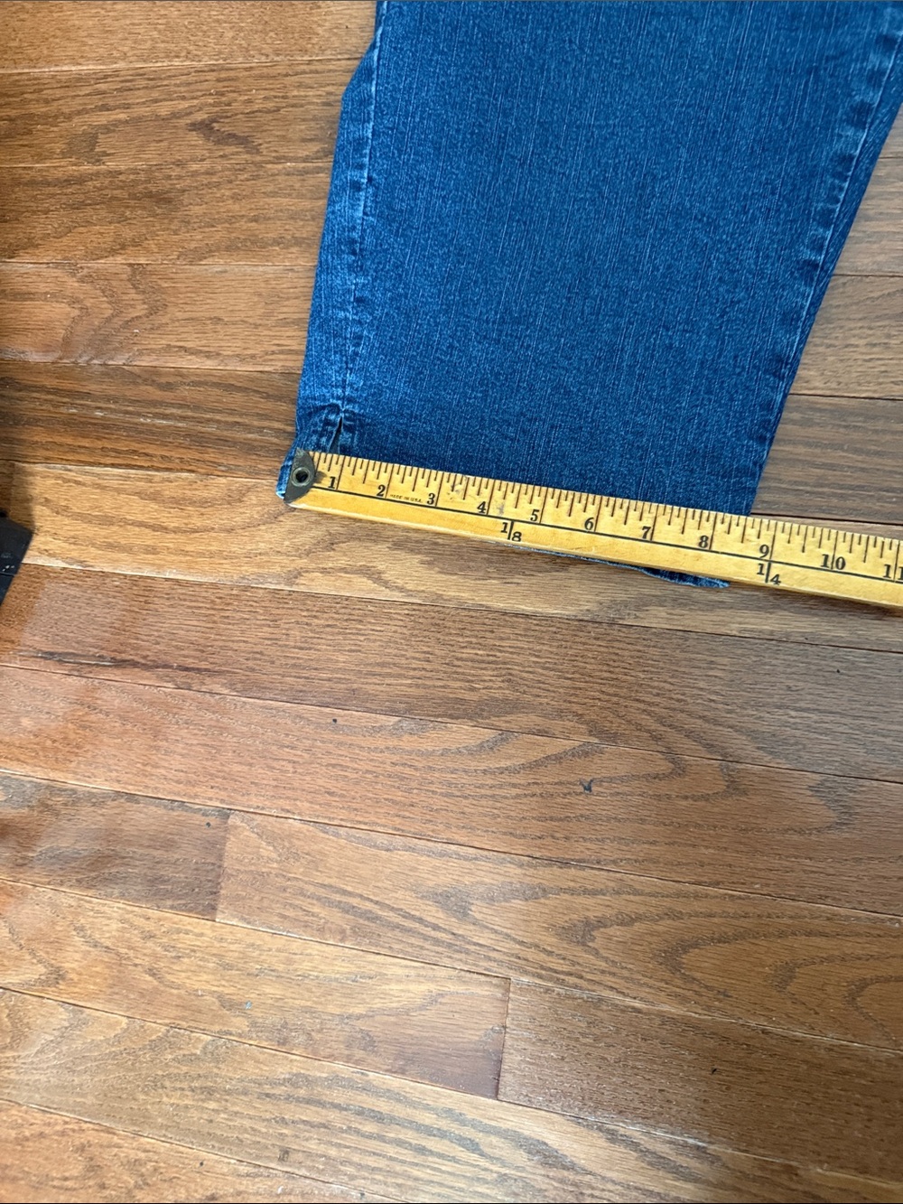 Ruby Rd. Mid-Dark Blue Cropped Pull-On Jeans - Picture 4 of 6